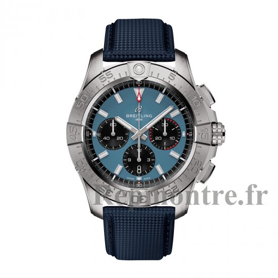 Breitling Avenger Chronograph B01 44mm Copie montre homme cuir bleu AB0147101C1X1 - Cliquez sur l'image pour la fermer