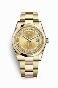 Réplique montre Rolex Day-Date 36 jaune 18 ct 118208 m118208-0319