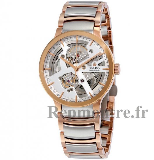 Rado Centrix Argent Skeleton Dial Two-tone Réplique Montre R30181103 - Cliquez sur l'image pour la fermer