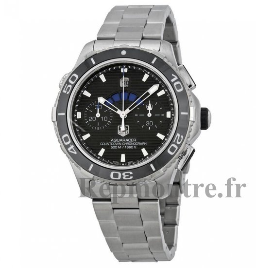 Tag Heuer Aquaracer 500m Calibre 72 Countdown Noir Dial CAK211A.BA0833 - Cliquez sur l'image pour la fermer