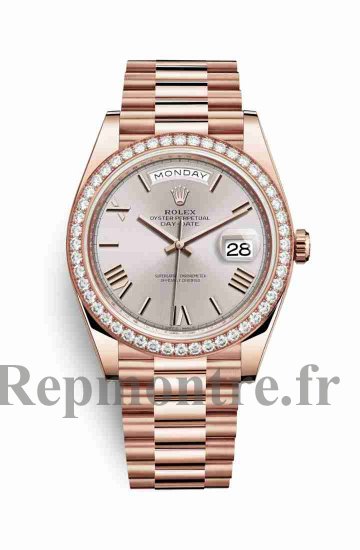 Réplique de montre Rolex Day-Date 40 Everose 18 ct 228345RBR m228345rbr-0008 - Cliquez sur l'image pour la fermer