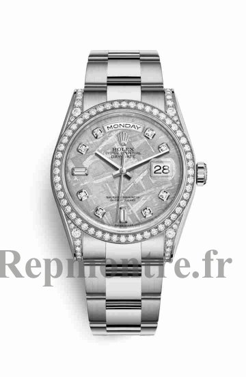 Réplique montre Rolex Day-Date 36 cerceaux en blanc sertie de 118389 m118389-0105 - Cliquez sur l'image pour la fermer