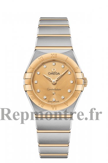 AAA Réplique Montre OMEGA Constellation Acier or jaune diamants 131.20.25.60.58.001 - Cliquez sur l'image pour la fermer