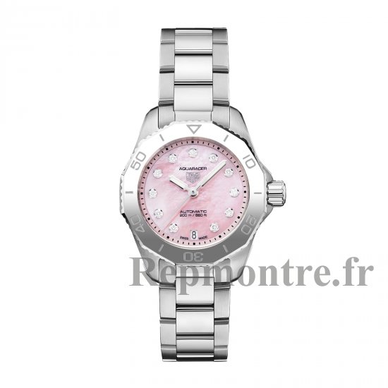 TAG Heuer Aquaracer 30mm Dames Replique montre Fraise Rose Les repliques de montres de Suisse Groupe Exclusif WBP2416.BA0622 - Cliquez sur l'image pour la fermer