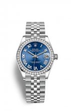 Replique Montre Rolex Datejust 31 OysterAcier and Blanc Or M278384RBR-0037