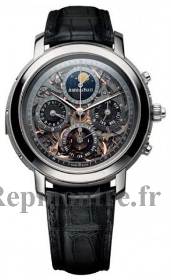 Réplique Audemars Piguet Jules Audemars Grande Complication Titanium montre 25996TI.OO.D002CR.02 - Cliquez sur l'image pour la fermer