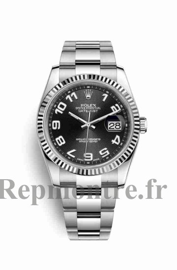 Réplique montre Rolex Datejust 36 blanc Roles blanc 116234 Noir Cadran m116234-0147 - Cliquez sur l'image pour la fermer