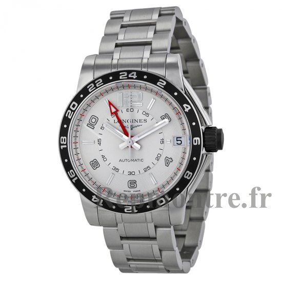 Réplique Longines Admiral GMT argent Dial Acier inoxydable Montre Homme L3.668.4.76.6 - Cliquez sur l'image pour la fermer