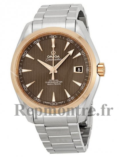 Réplique Omega Aqua Terra Teak Gris Cadran Acier et 18kt Rose Or 231.20.42.21.06.002 - Cliquez sur l'image pour la fermer