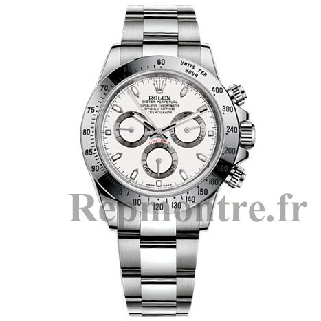 Réplique Rolex Daytona Blanc Indice Cadran Bracelet Oyster Montre Homme - Cliquez sur l'image pour la fermer