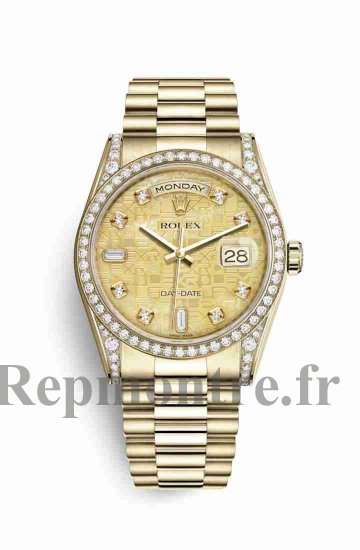 Réplique montre Rolex Day-Date 36 jaune 18 ct en semble de cosses 118388 m118388-0038 - Cliquez sur l'image pour la fermer