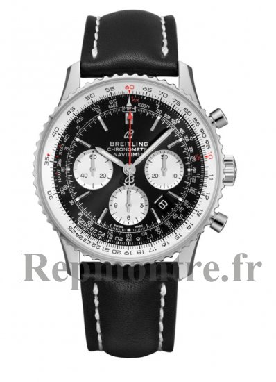 Replique Breitling Navitimer 1 B01 Chronograph 43 Black Dial Deployment Leather Strap Men's AB0121211B1X2 - Cliquez sur l'image pour la fermer