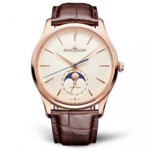 Replique Montre Jaeger-LeCoultre Master Ultra Thin Moon Or rose Eggshell Dial 1362510
