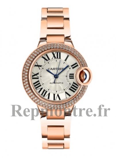 Replique Cartier Ballon Bleu 33 mm Or Rose Diamants WJBB0066 - Cliquez sur l'image pour la fermer