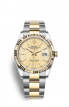 Replique Rolex Datejust 36 OysterAcier and Jaune Or M126233-0040