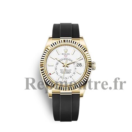 Réplique montre Rolex Sky-Dweller or jaune 18 ct cadran blanc intense bracelet Oysterflex - Cliquez sur l'image pour la fermer