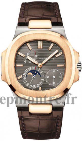 Réplique Patek Philippe Nautilus Power Reserve Moonphase 5712GR-001 - Cliquez sur l'image pour la fermer