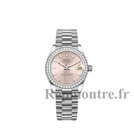 Réplique Rolex Datejust 31 Bracelet President en or blanc avec cadran rose m278289rbr-0013 - Cliquez sur l'image pour la fermer