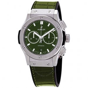 Replique HUBLOT Classic Fusion Green Sunray Dial Men's 541.NX.8970.LR