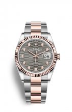 Replique Rolex Datejust 36 OysterAcier and EveOr Rose M126231-0042