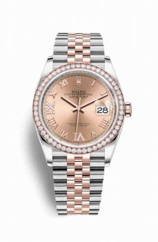 Réplique montre Rolex Datejust 36 Everose Roles 18 ct Everose 126281RBR m126281rbr-0015