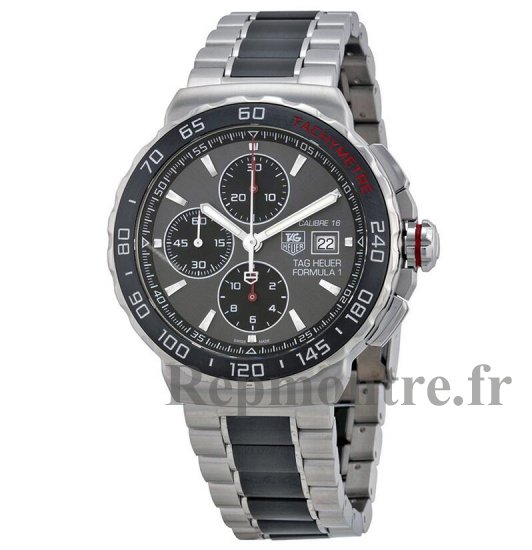 Tag Heuer Formula 1 Anthracite Dial Acier Ceramic Chronographe CAU2011.BA0873 - Cliquez sur l'image pour la fermer