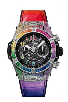 Replique HUBLOT Big Bang Unico Titanium Rainbow 45mm 411.NX.1117.LR.0999