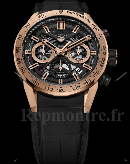 Repique de montre TAG Heuer Carrera Calibre Heuer 02 43 Rose/Alligat CBG2051.FC6426 - Cliquez sur l'image pour la fermer