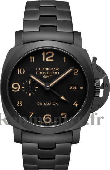 Réplique Panerai Luminor 1950 Tuttonero 3 Days GMT Automatique PAM00438 - Cliquez sur l'image pour la fermer