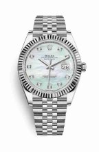 Réplique de montre Rolex Datejust 41 blanc Roles blanc 126334 m126334-0020
