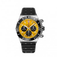 Replique Montre Breitling Super Chronomat B01 44 Acier inoxydable Jaune Dial AB01364A1I1S1