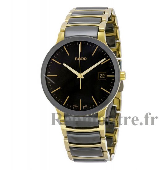 Rado Centrix Noir Dial OR PVD Noir CEramic Réplique Montre R30929152 - Cliquez sur l'image pour la fermer