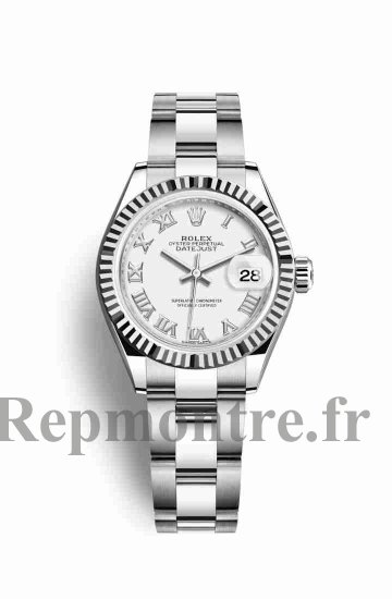 Réplique montre Rolex Datejust 28 Blanc Roles en blanc 279174 Blanc Cadran m279174-0020 - Cliquez sur l'image pour la fermer
