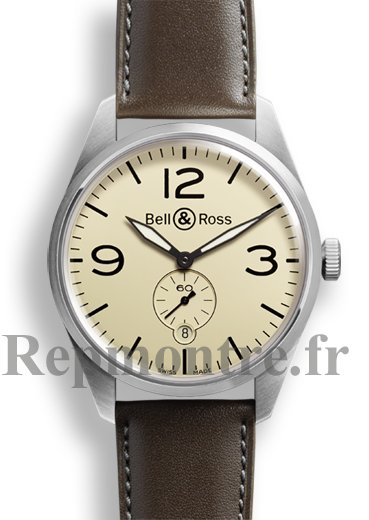 Réplique Bell & Ross Vintage BR 123 Original Beige hommes Montre - Cliquez sur l'image pour la fermer