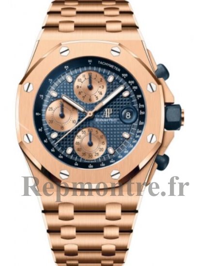 Copie de Audemars Piguet Royal Oak Offshore "The Beast" Chronographe Or Rose 42mm Cadran Bleue 26238OR.OO.2000OR.01 - Cliquez sur l'image pour la fermer