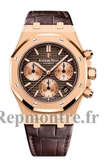 Replique Audemars Piguet Royal Oak Selfwinding Chronograph Rose Gold 41mm Brown Dial Strap 26239OR.OO.D821CR.01 - Cliquez sur l'image pour la fermer