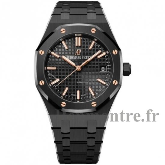 Replique Audemars Piguet Royal Oak Automatique "50e Anniversaire" Noir Ceramique 34mm Cadran Noir 77350CE.OO.1266CE.01.A - Cliquez sur l'image pour la fermer