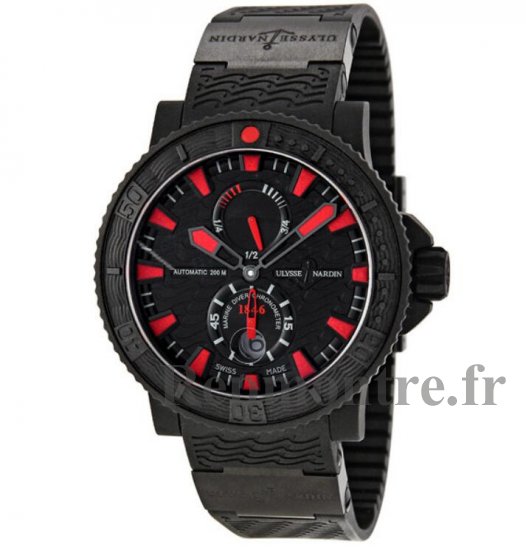 Ulysse Nardin Maxi Marine Diver Noir Sea Réplique Montre 263-92-3C - Cliquez sur l'image pour la fermer