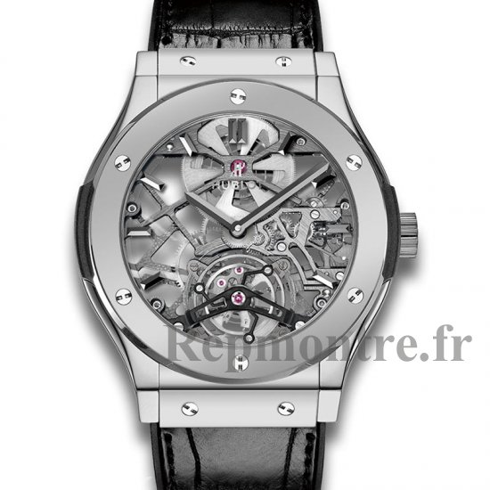 Hublot Classic Fusion Ultra-Thin Skeleton Tourbillon Platinum 505.TX.0170.LR - Cliquez sur l'image pour la fermer