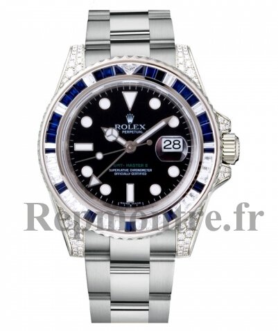 Réplique Rolex GMT Master II Or Blanc Cadran Noir 116759 SA - Cliquez sur l'image pour la fermer