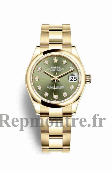 Réplique montre Rolex Datejust 31 jaune 18 ct 278248 verts olive Cadran m278248-0017 - Cliquez sur l'image pour la fermer