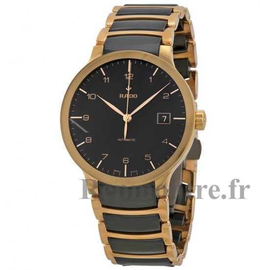 Rado Centrix Or rose et Noir Ceramic Réplique Montre R30953152 - Cliquez sur l'image pour la fermer