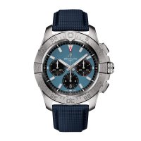 Breitling Avenger Chronograph B01 44mm Copie montre homme cuir bleu AB0147101C1X1