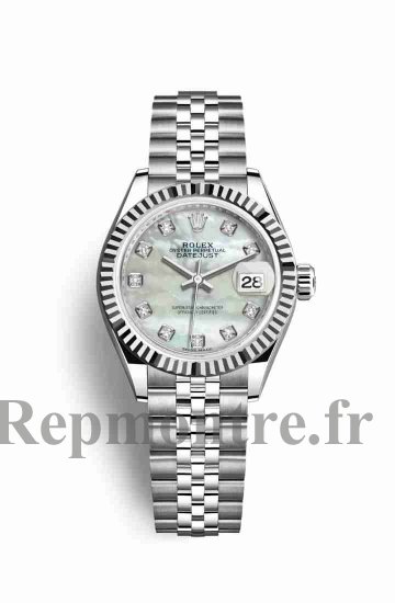 Réplique montre Rolex Datejust 28 blanc Roles 279174 m279174-0009 - Cliquez sur l'image pour la fermer