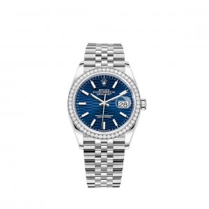 Replique Rolex Datejust 36 Rolesor combination of Oystersteel and 18 ct white gold M126284RBR-0041