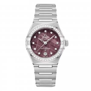 Montre Copie Omega Constellation 29 mm pour femme Violet O13115292099001