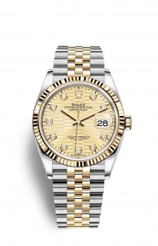 Replique Rolex Datejust 36 OysterAcier and Jaune Or M126233-0045