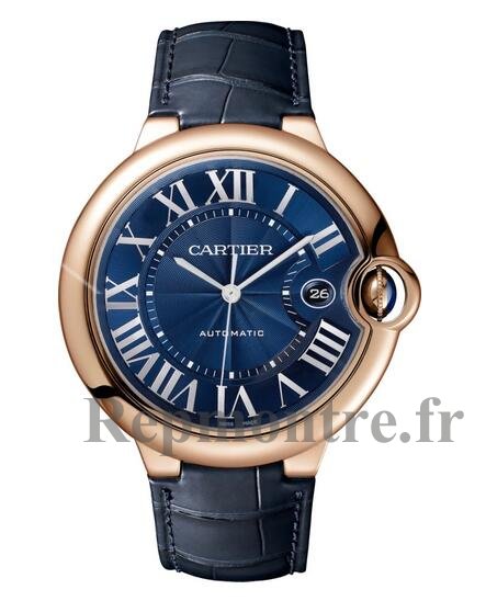 Réplique montre Cartier Ballon Bleu Or Rose Avec Cuir Bleu WGBB0036 - Cliquez sur l'image pour la fermer