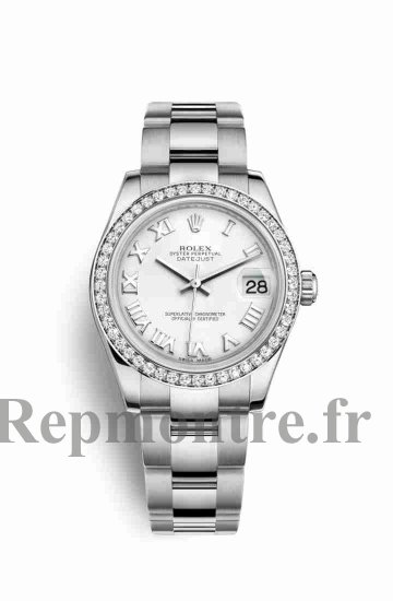 Réplique montre Rolex Datejust 31 Blanc Roles blanc 178384 Blanc Cadran m178384-0020 - Cliquez sur l'image pour la fermer