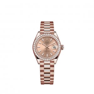 Replique Rolex Lady-Datejust montre 18 ct Everose gold M279135RBR-0025